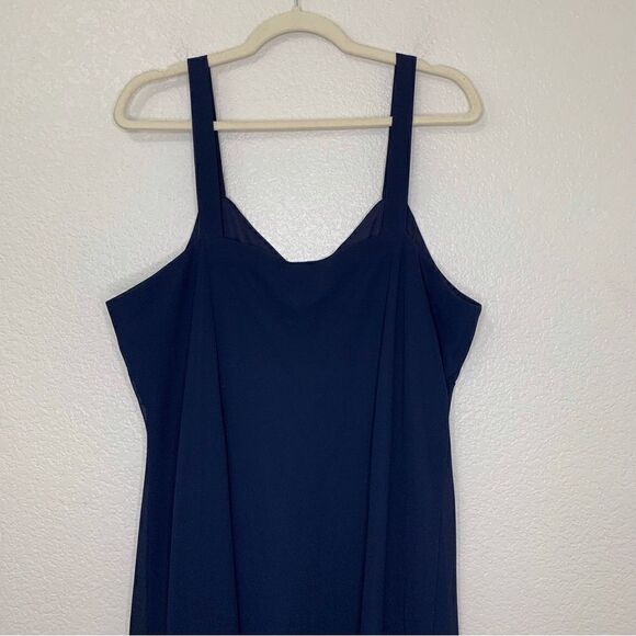 R&M Richards 2 Pieces Blue Embellished Cardigan Dress, Size 20W - Picture 6 of 13